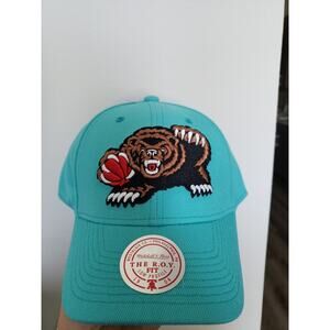 Vancouver Grizzlies Hat Cap Strap Back Strapback Blue Mitchell Ness